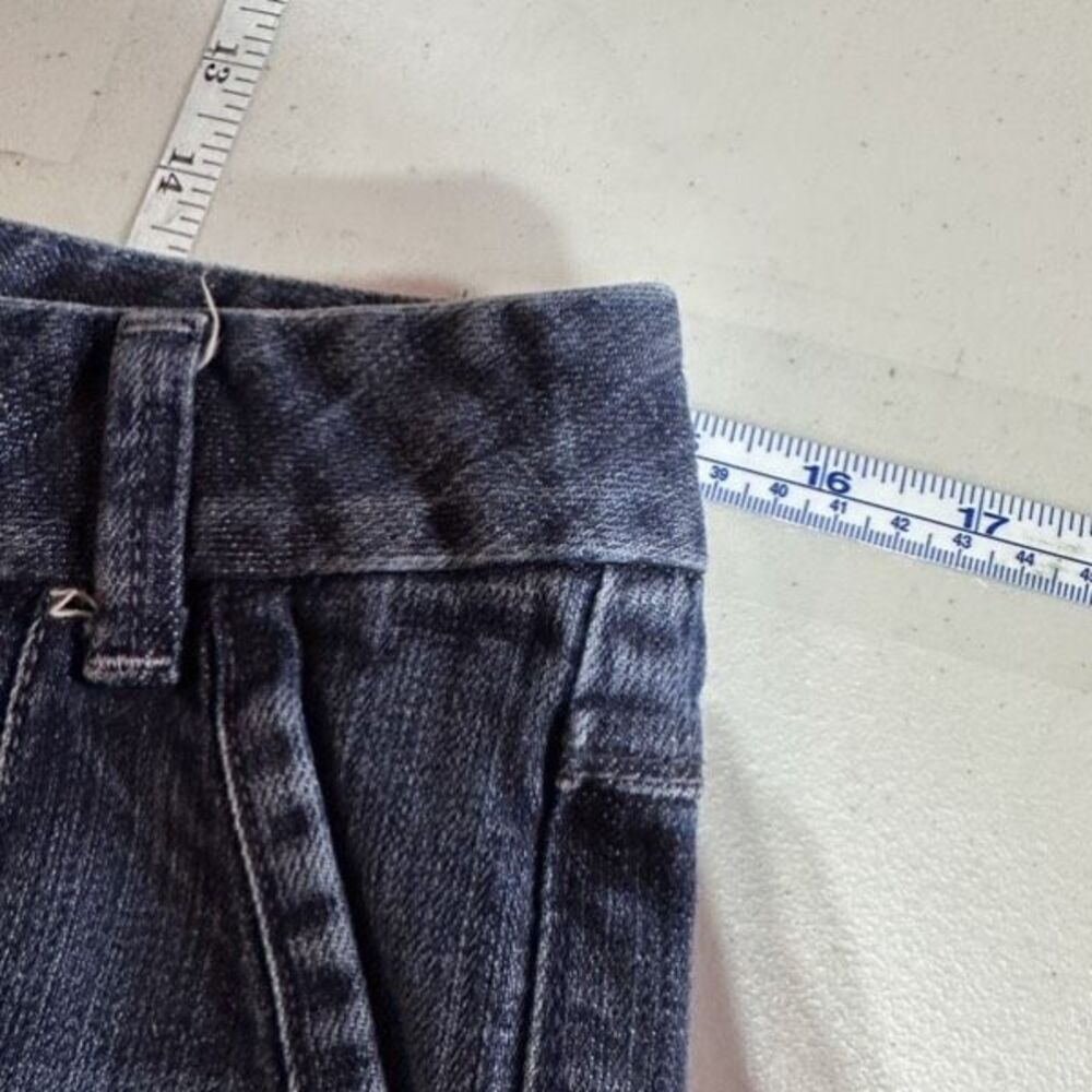 Express Women’s‎ Mid Rise Dark Wash Cuffed Denim Shorts Size 0 - Picture 6 of 8
